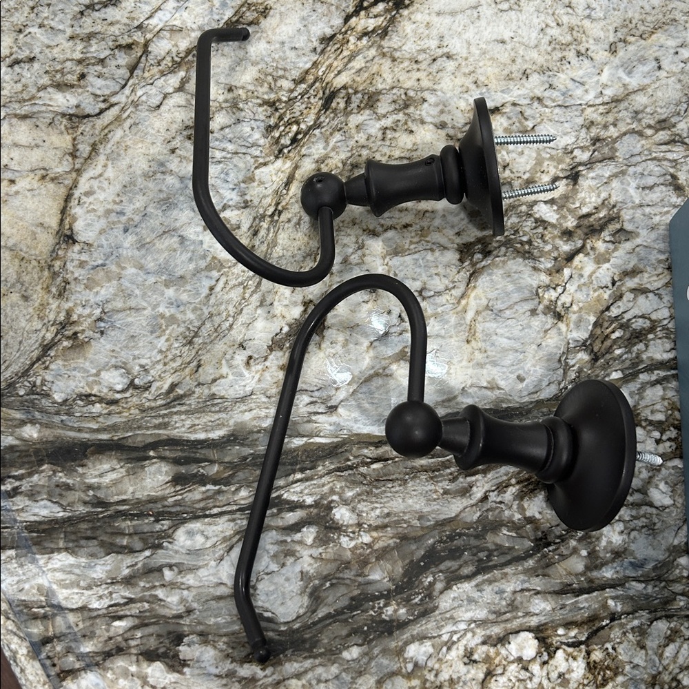 Pair of Metal Toilet Paper Holders